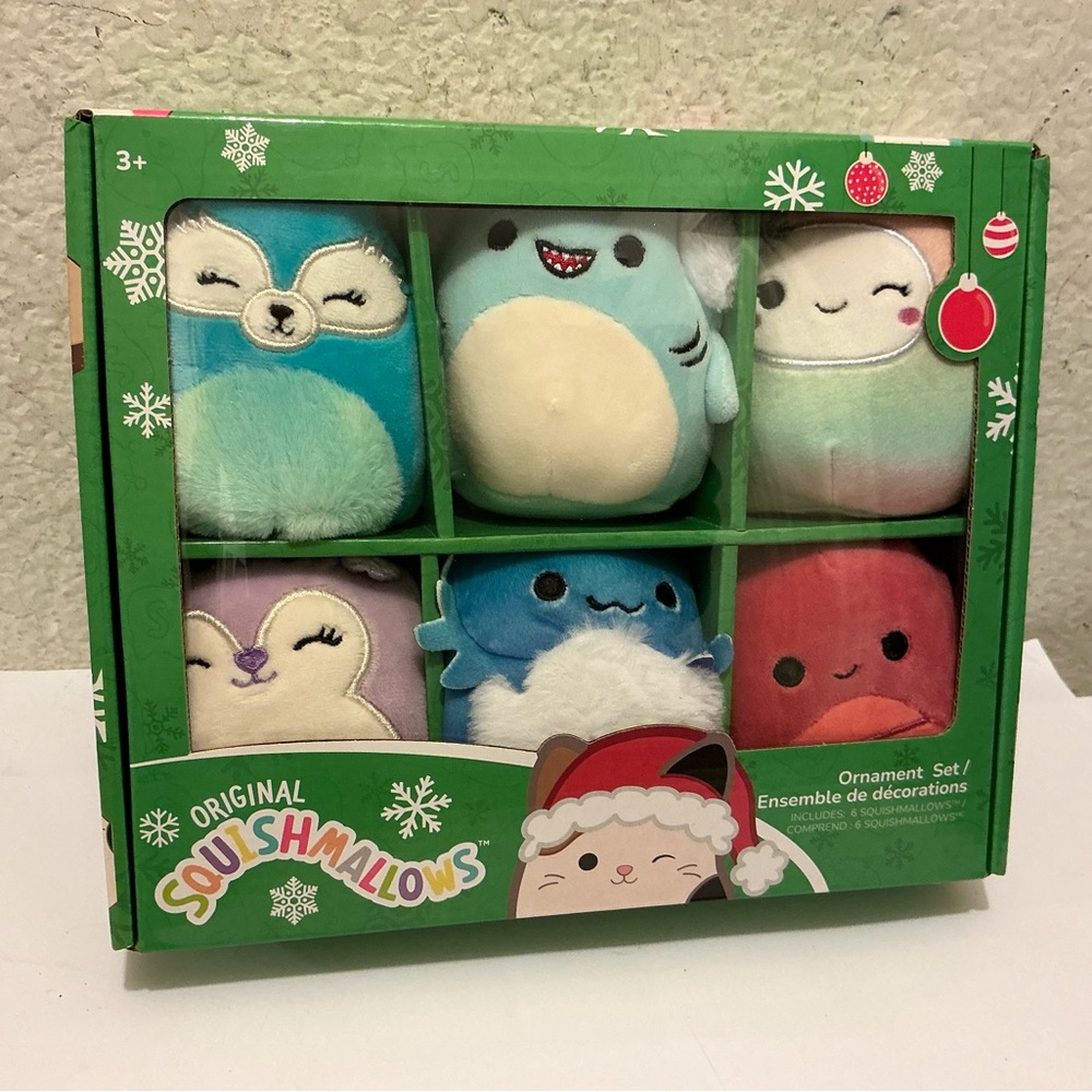 Squishmallow 2022 Ornament Set New